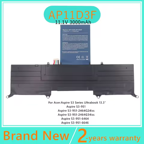 New Laptop battery For Acer Aspire S3 Series Ultrabook 13.3" AP11D3F AP11D4F MS2346 S3-951 3ICP5/65/