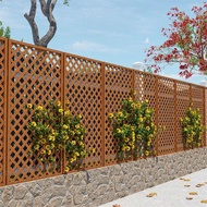 Outdoor Fence Courtyard Preservative Wooden Grid Fence Courtyard Garden Balcony Rattan Climbing Fram