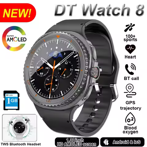 2025 NEW DT Watch 8 Classic Smartwatch 1.43 inch watch 8 ultra Update 1GB Men Women Smart Watch Spro