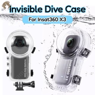 Invisible Dive Case For Insta360 X3 Waterproof case For Insta 360 X3 Underwater 50M Diving Shell Acc
