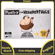 Poetry for Neanderthals Board Game Fun Party Word‑Guessing Game for 2+ Players Ages 7+ Family Friend