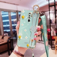 Ybd vỏ điện thoại cho OPPO A9 A5 2020 F11 F9 Pro a11x A52 A92 vỏ hoa văn bông hoa mini vỏ chống rơi