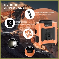 ◄ ◫ ∈ Orashare K50 10000mAh Multifunctional Portable Waist Clip Fan 5 Speed Adjustable Hanging Neck