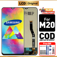 LCD SAMSUNG M20 Original Full set ori asli hp Glass Touchscreen Digitizer Asli Ori Super COD