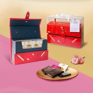 【Diva Life】綻放馨意-風味巧克力32入皮質手提盒-紅