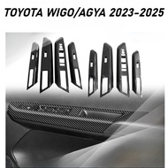 Toyota Wigo/Agya 2023 - 2025 Window Switch Panel Carbon Fiber Car Accessories