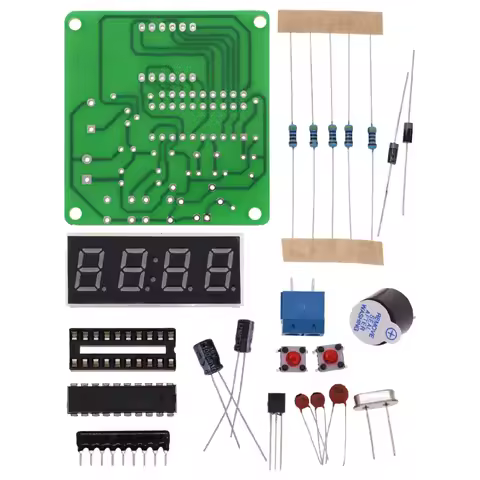 High Quality C51 4 Bits Electronic Clock Electronic Production Suite DIY Kit AT89C2051 LED Display E