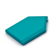 COOLPON|This Is LEGO Lego's Parts Deep Turquoise Green Shield 2x3 22385 35339 35341 Smooth Brick