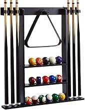 Home Office Billiard pole rack billiard supplies boom hanger ball room wall-mounted display pendulum ball storage put rod shelf (Color : A, Size : One Size)