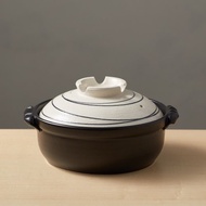 有種創意 - 日本萬古燒 - IH土鍋7號 - 白色旋紋(1.4L)