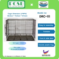 DR.CAGE DRC-111 2 Door Pet Cages Wrought Iron with Powder Coating / Dog Cage / Sangkar Anjing