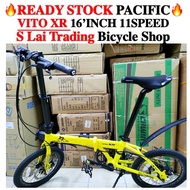 Folding Bike 🔥PACIFIC🔥 VITO XR 11 SPEED BLACKBOX 16-349！READY STOCK