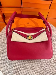 Hermes Lindy 26 L26 Rouge de Coeur 心紅色金扣 Col s3