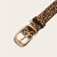 ETERNITY Belt Women's Ins Style Versatile Fashion Decorative Jeans Retro Leopard Print Thin Belt