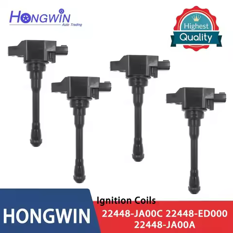 4pcs 22448-1KT0A 22448-ED000 22448JA000 Ignition Coil For Infiniti FX50 M56 Rogue Sentra Versa Nissa