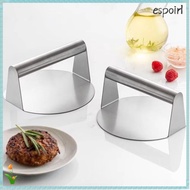 ESPOIR Smash Burger Press, No Rust Round Stainless Steel Grill Press, Steak Burger Stainless Steel B
