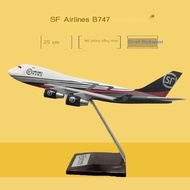 SF Express Airplane Model Alloy Cargo Plane Simulation with Stand747/757Custom Gift for