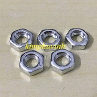 50 pieces - M6 BEARING - NUTS - ECU (6LY)