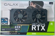 VGA (การ์ดจอ) GALAX GEFORCE RTX 3060 (1-CLICK OC) - 12GB GDDR6 มือสอง ประกันไทย