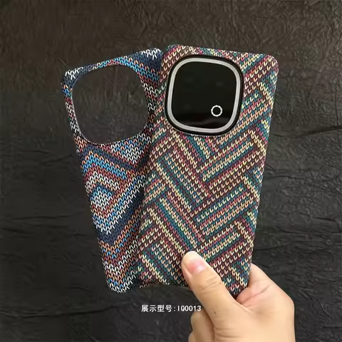 Case For Vivo IQOO 13 12 Iqoo Z10 Turbo Pro Z9 Ultra Thin Woven Texture Coated Matte Hard Phone Back