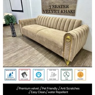 【FREE SHIPPING】VC 3+2+1 SEATER SOFA PREMIUM VELVET ANTI SCRATCH/EASY CLEAN