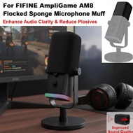 Foam Microphone Windscreen for FIFINE AmpliGame AM8 USB Microphone for Recording, Podcasting, Wind C