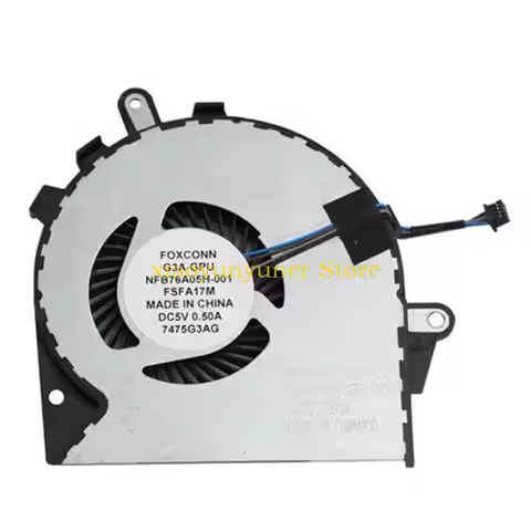 P9JB Replacement Laptop Cooling Fan 5V 4pin 4-wire Radiator for HP Omen 15-CE 17-AN