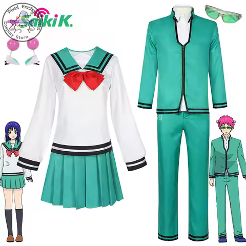 Manga The Disastrous Life of Saiki K. Anime Cosplay Saiki Kusuo Costume Teruhashi Kokomi School Unif