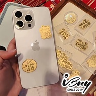 【100%999 GOLD】IBUY 999 Gold Handphone Decoration 真金手机帖系列 0.10gram