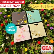 GEA GS 1620 Digital Bathroom Scale Glass Digital Scale Max 180 Kg GEA GS1620