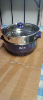 26cm，1000w 電蒸鍋連蒸籠