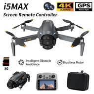2026 New i5 MAX/PRO Drone Brushless 4K Dual Camera | GPS | Optical Flow | Obstacle Avoidance | Folda