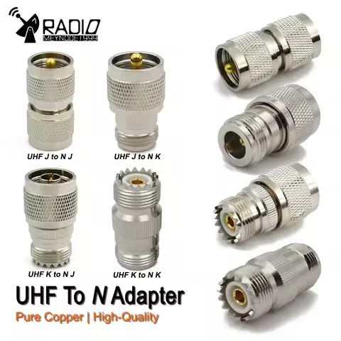 PL259 SO239 UHF Male to N Female Adapter L16 N Type to UHF Male Female Straight RF Coaxial Connector