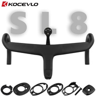 KOCEVLO Road Carbon Fiber Stem Integrated Bicycle Handlebar For 28.6mm SL7/SL8 Frame With Spacers