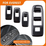Auto for Ford Ranger Everest Endeavor 2015 - 2020 Car Door Window Lift Switch Panel Cover Trim Frame