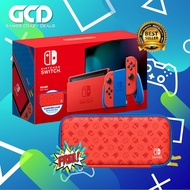 Nintendo Switch Console Mario Red &amp; Blue Special Edition + Carrying Case + 1 Month Warranty