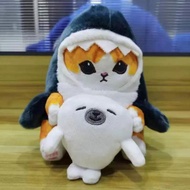 Cartoon Shark Cat Doll Plush Toy Cat Doll Birthday Cat Shark Gift Doll G2b4