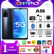 OPPO A56  A73 5G 100%Original phone 8GB RAM+256GB ROM Type-C interface 5000mAh battery 50MP Android 