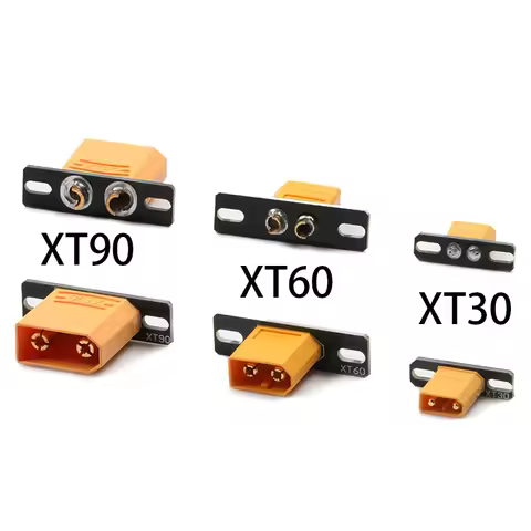 6PCS XT30 XT60 XT90 PCB Welding Board Soldered Plate Plug Fixed Seat Connector Mounting Holder for D