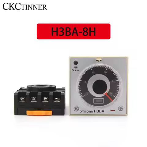 Multifunctional timer relay H3BA-8H 8PIN, with base, one set of instantaneous action, one set of del