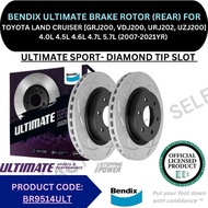 BENDIX ULTIMATE DISC BRAKE ROTOR (REAR) FOR TOYOTA LAND CRUISER [GRJ200, VDJ200, URJ202, UZJ200] (34