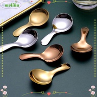 MOLIHA 2 Pcs Ice Cream Spoon Spice Kids Coffee Stainless Steel