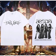 T-shirt แขนสั้นผ้าฝ้าย Kaos เสื้อยืด Baju Aespa kpop merhandise by Neats