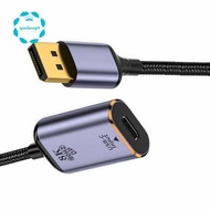 USB-C to Displayport Adapter Converter USB-C Type C Female Source to Displayport 1.4 Sink HDTV Cable
