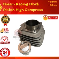 Block Ex5 Dream 53mm 56mm High Compress Piston Blok Ex5 Dream Racing Ex5 Dream Block Piston dome Pis