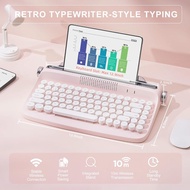 Typewriter Keyboard Korean Keyboard Retro keyboard Mini Bluetooth Keyboard Multi Pairing Keyboard