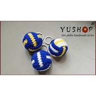 (AVAILABLE) Wool Volleyball Keychain, Wool Crochet Volleyball Hook