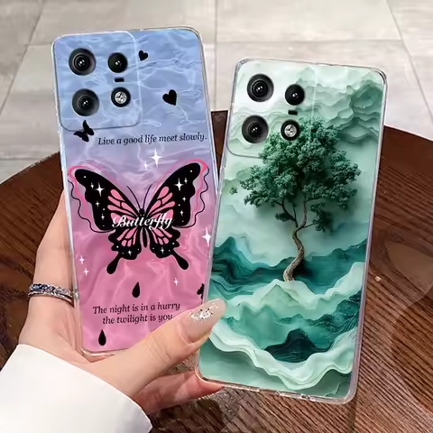 Casing For Motorola Edge 50 Pro Capa For Motorola Edge 50 Neo Moto S50 Shell Clear Silicone Jelly So