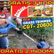 (LANGSUNG READY DAN SIAP KIRIM) MOLLAR CGT20750 PEMOTONG RUMPUT BRUSHLESS CORDLESS CDGT20750 (BISA I