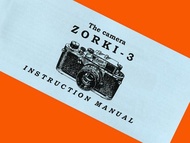 ZORKI-3 相機俄羅斯 Leica-III 英文手冊副本說明書